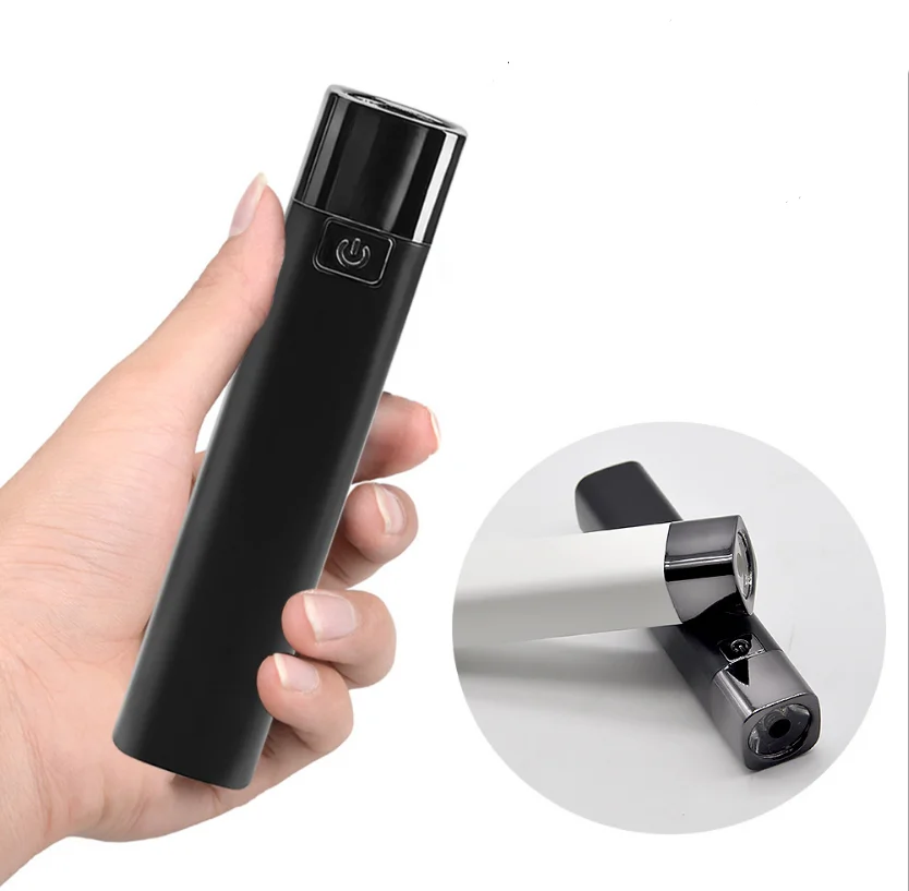 Self Defense USB Rechargable Mini LED Flashlight 3 Modes Waterproof Torch Portable Power Bank Lamp IPX6 Waterproof Camping Light