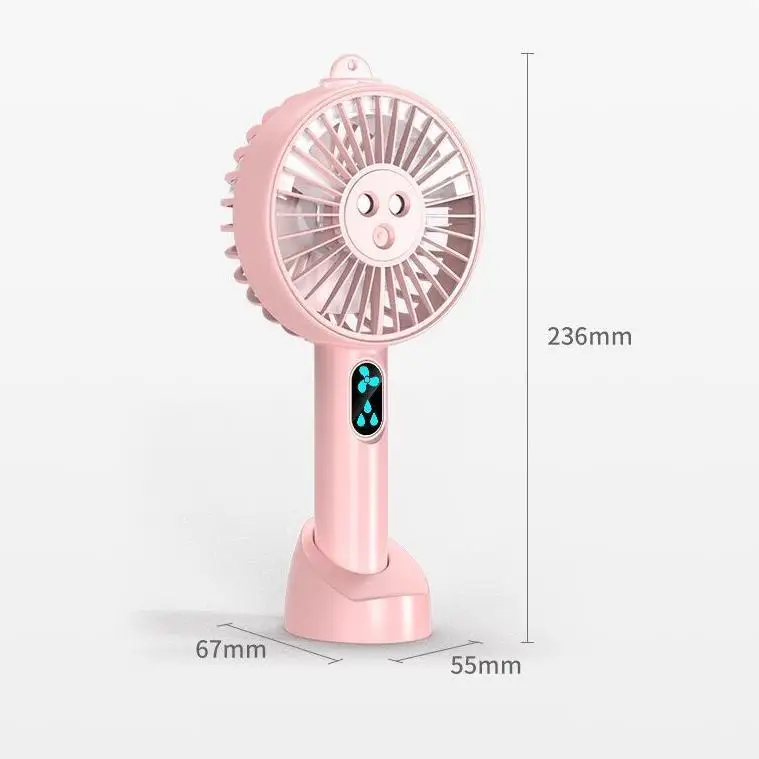 Fan Cooling Water Spray Mini Hand Fan Electric USB Battery Rechargeable Hand Fan Water Mist Fan Air Cooler Mini Fan Face Steamer