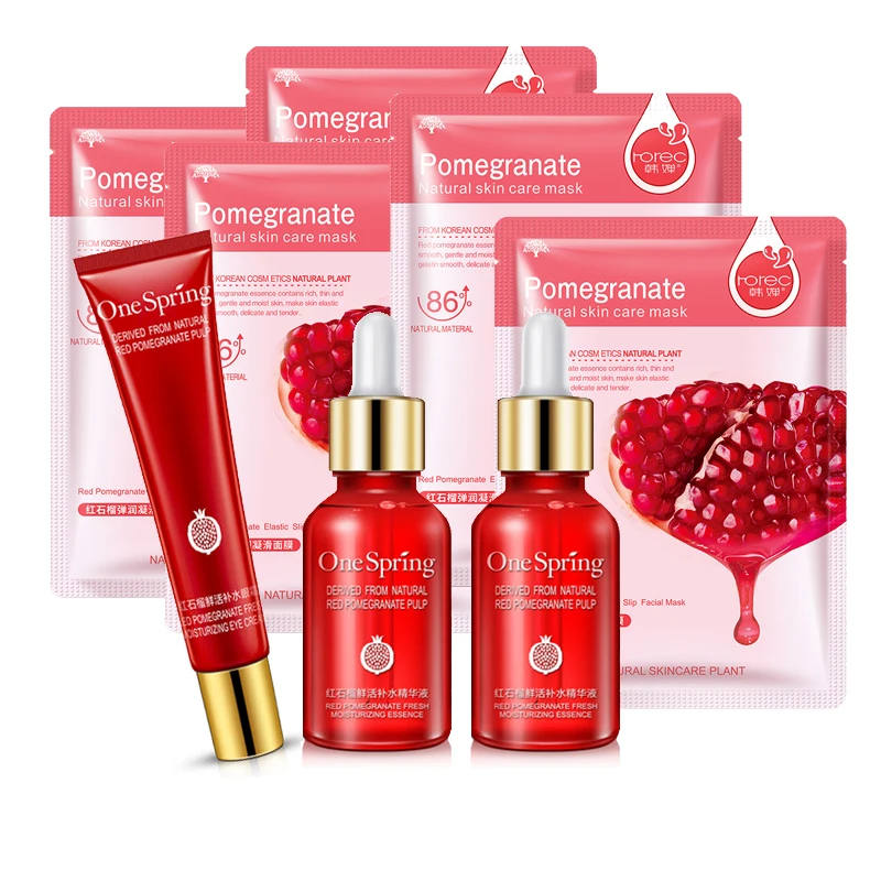 Red Pomegranate Moisturizing Serum Removes Dullness Improves Roughness  Mask Eliminates Puffiness Brightens Skin Eye Cream