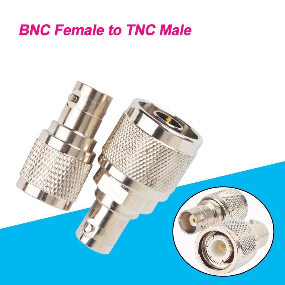 

BNC Female Jack To TNC Male Plug RF Connector Coaxial Converter Adapter Straight