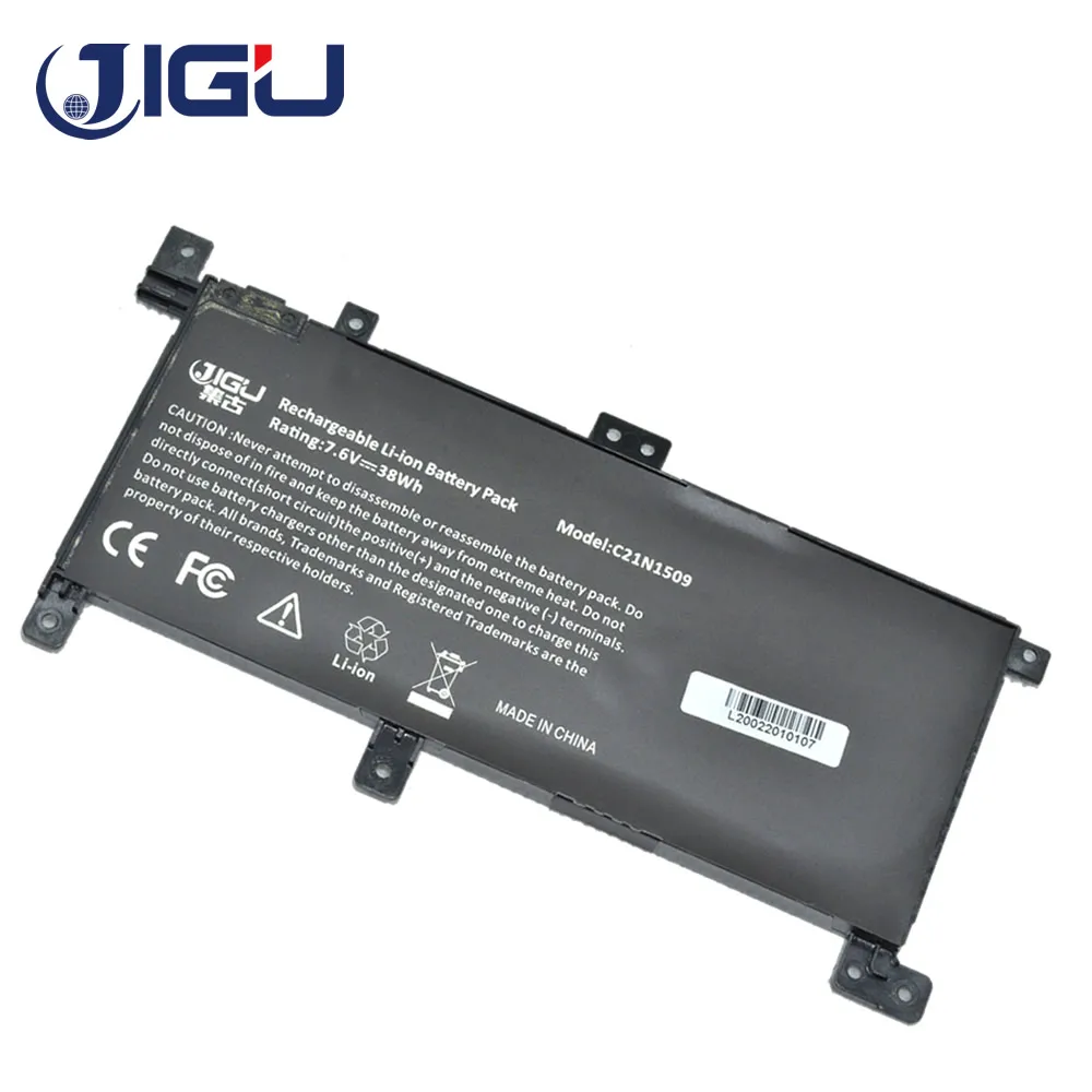 JIGU 2CELLS Laptop Battery C21N1509 For Asus A556U X556UR X556UQ X556UV F556UB VM591 F556UF  R558UQ F556UJ F556UQ F556UR R558UR