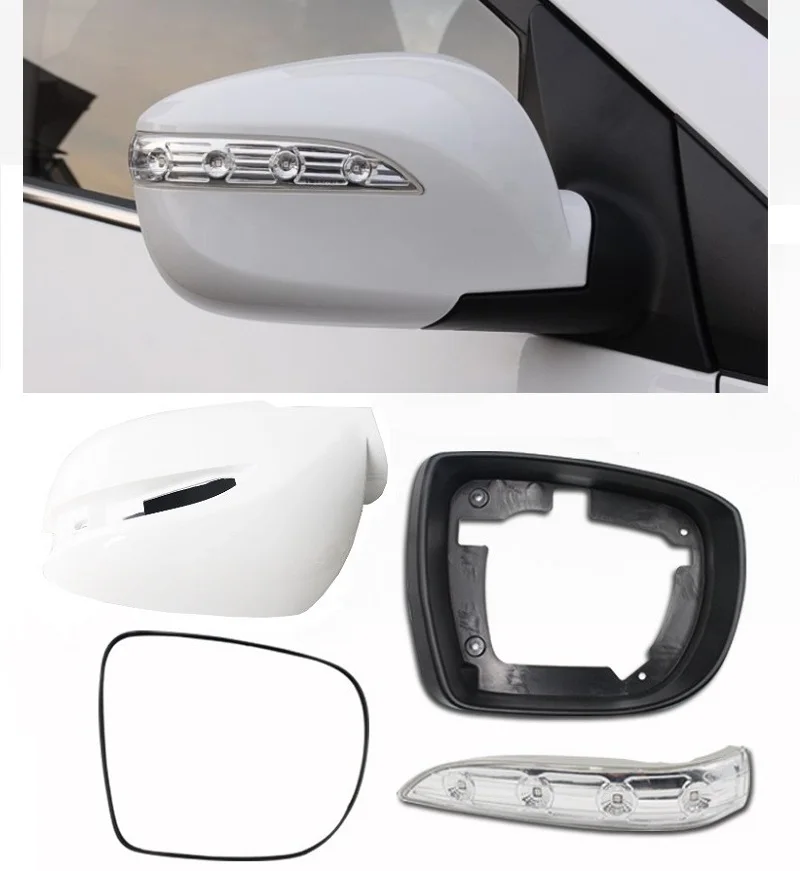 Lofty Richy For Hyundai IX35 Tucson MK2 2010-2015 RearView Door Mirror Side Mirror Light Glass Cover Frame  Shell Parts