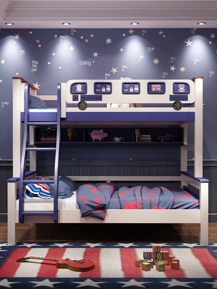 high and low  bunk beds, solid wood bunk beds, double bus beds, mother beds