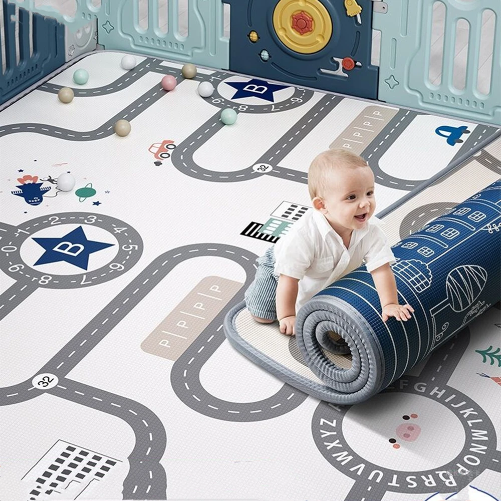 2021หนา1ซม.ใหม่เด็กโฟม Crawling Mat เด็ก EVA ของเล่นเพื่อการศึกษาเด็กอ่อนชั้นเกม Chain ฟิตเนสเกมโรงยิมพรม