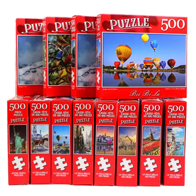 Puzzle Pieces Landscape Pattern Pictures Adult Puzzles Kids Educational for Children Puzzle Gifts Dropshipping