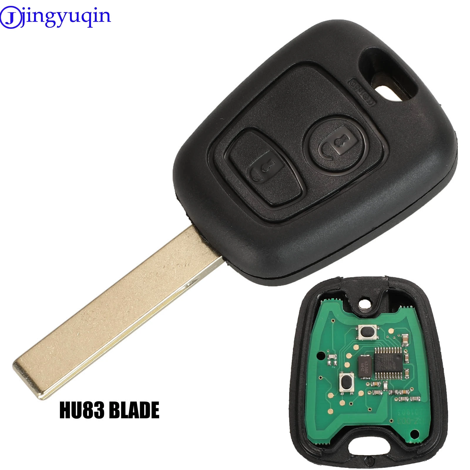 jingyuqin 10p 2 Buttons Remote Control Car Key Cover Case 433mhz For Peugeot Partner Expert Boxer SX9 For Citroen Elysee