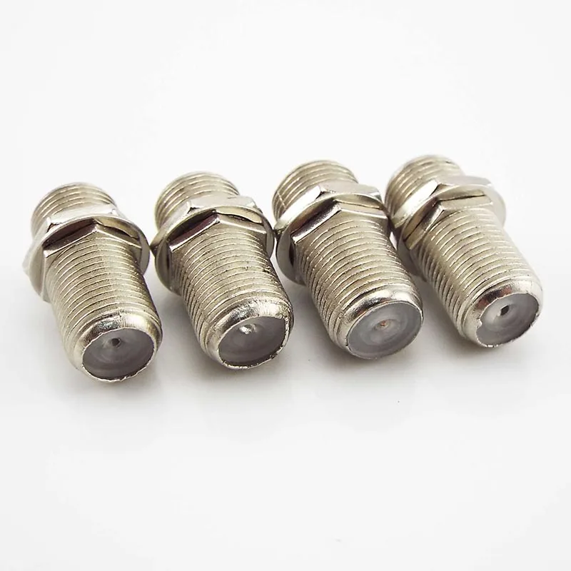 5/10pcs F-Type Adapter Coupler Connector Female F/F Jack RG6 Coax Coaxial Cable Wrie Line SMA RF Coax Connector Plug Adapter