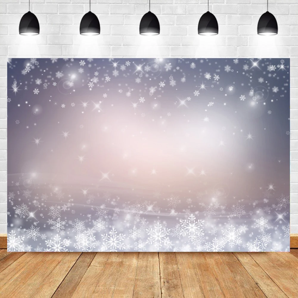 Laeaco-pano de fundo para fotografias, pano de fundo brilhante, estrela, inverno, neve, flocos de nece, decoração de festa, cenário, fotochamada, estúdio de fotografia