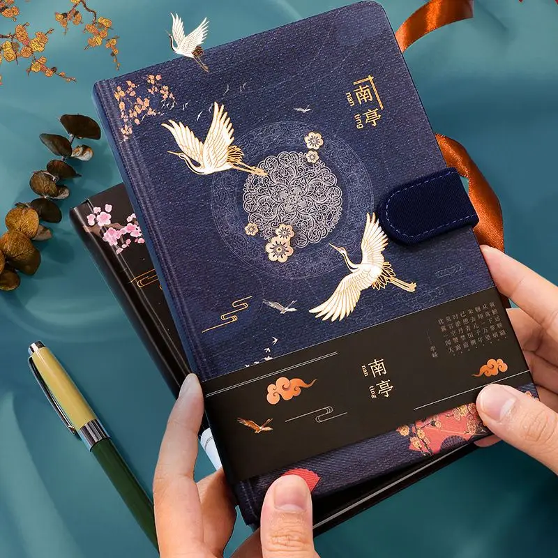 Chinese Antiquity Style Creative Hardcover Diary Books Color Inside Page Notebook Weekly Planner Handbook Scrapbook Journal Gift