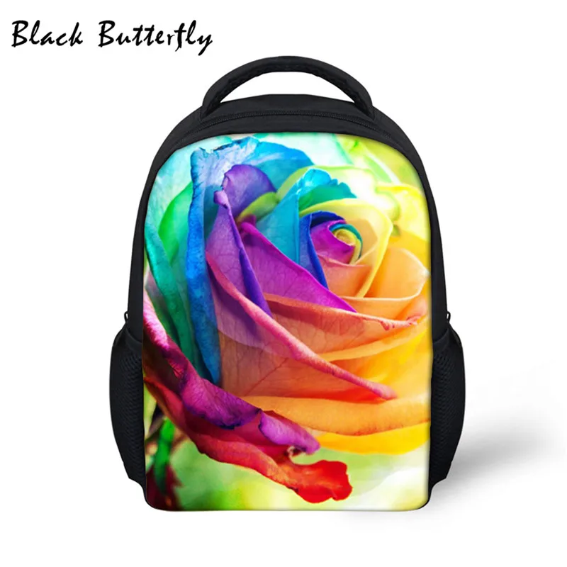 

2020 Fashion Backpack Kids School Bags Flower Pattern Student- Bags Children Book Bag Kindergarten Bag Nursery Bag 3-8 Years Old