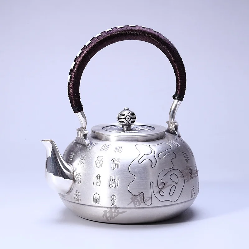 

Teapot, stainless steel teapot, silver teapot, iron teapot, hot water teapot, teapot 700 ml water, tea bowl, kung fu tea set.