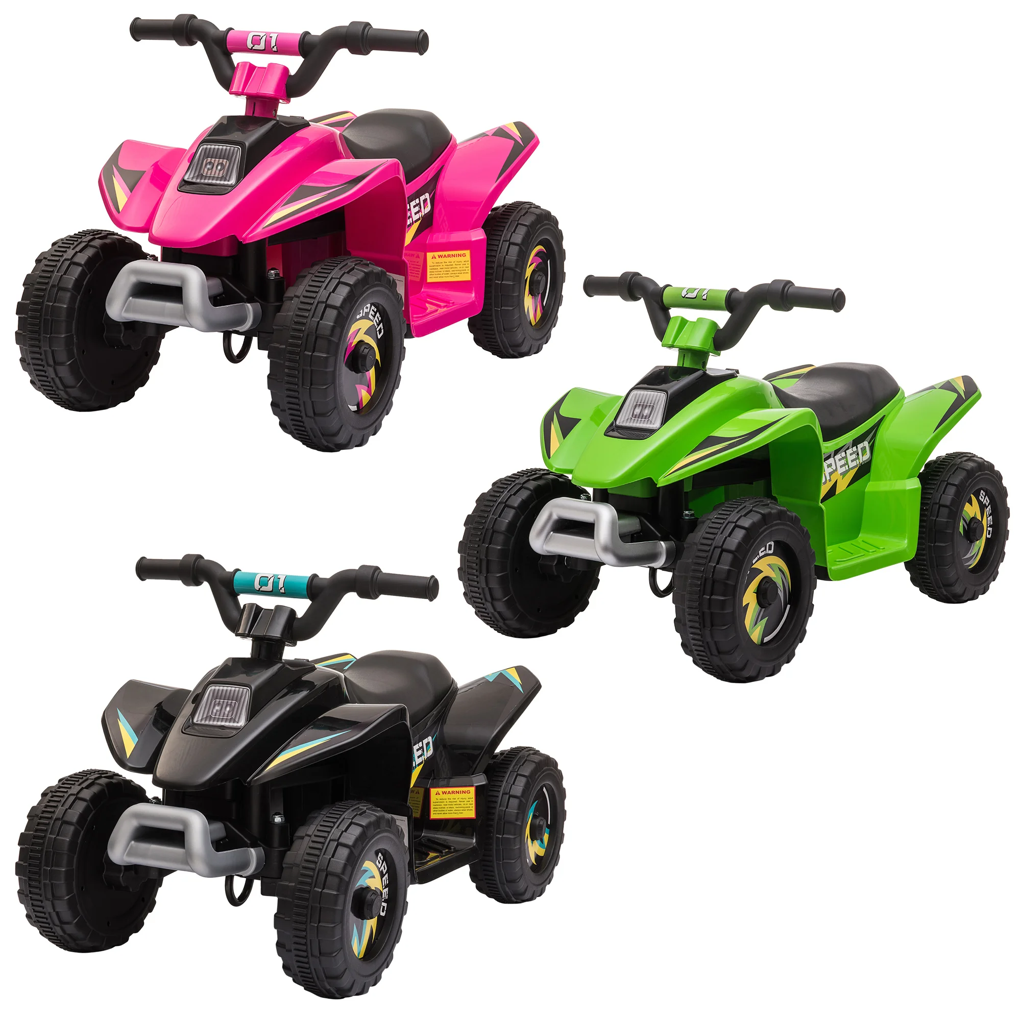 HOMCOM Electric Quad for Children 18 Months 6V Advance Reverse 72x40x45,5cm