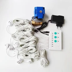 Sistema de fugas de agua para el hogar, Cables de Sensor de seguridad de 8 WLD-808, Popular en Rusia, piezas (válvula DN15 / DN20/DN25)