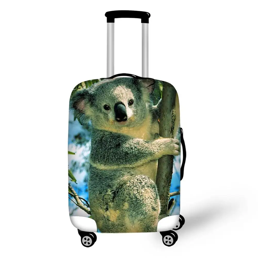 Animal Koala Print travel accessories suitcase protective covers 18-30 inch elastic luggage dust cover case stretchable