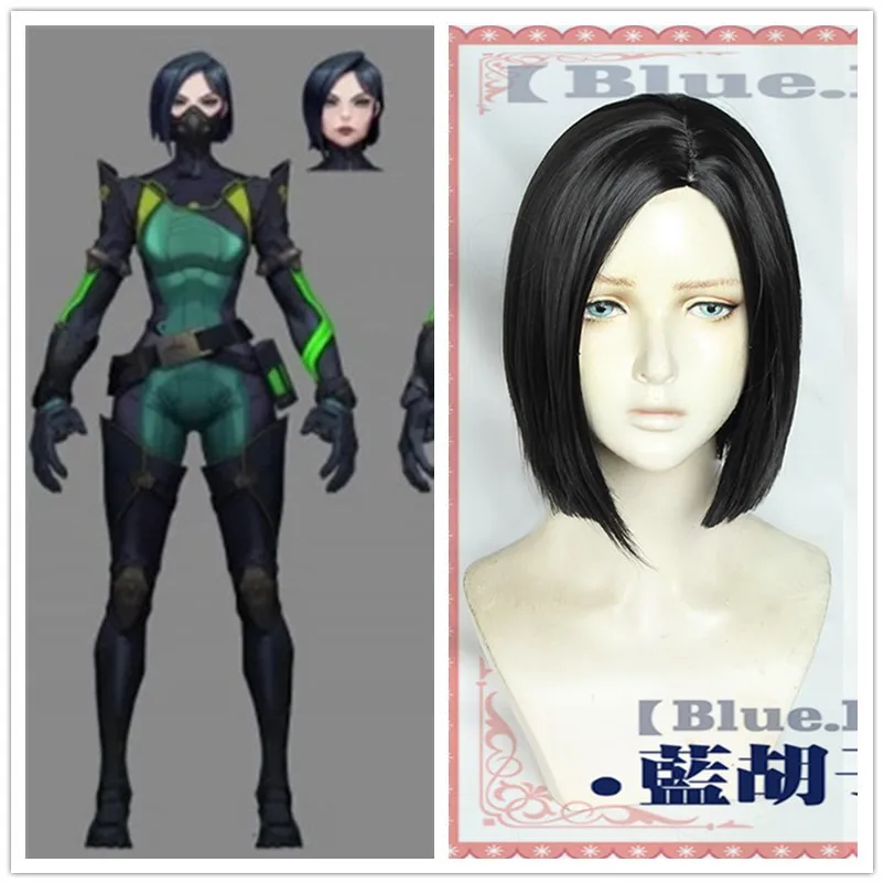 

Game Valorant Viper Cosplay Wig Halloween Role Play Costume Party Hair