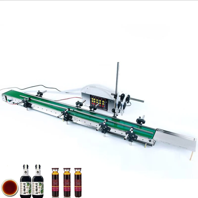 2 head automatic liquid filling machine assembly line wine spray mineral water alcohol bottle quantitative filling machine