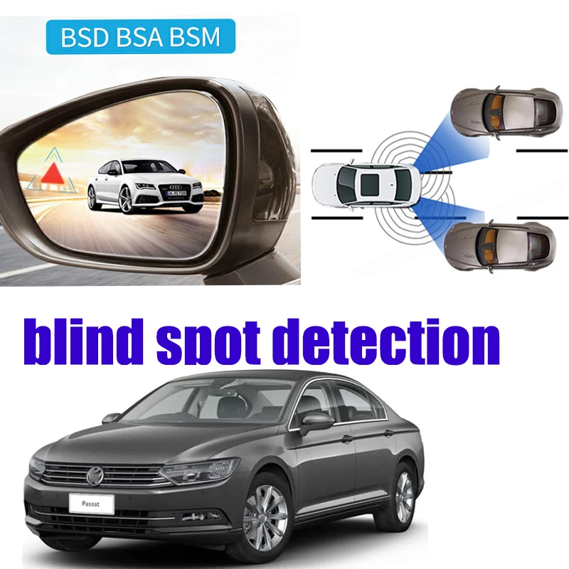 For Volkswagen VW Passat Variant B8 Car BSD BSA BSM Blind Area Spot Warning Safety Drive Alert Mirror Rear Radar Detection