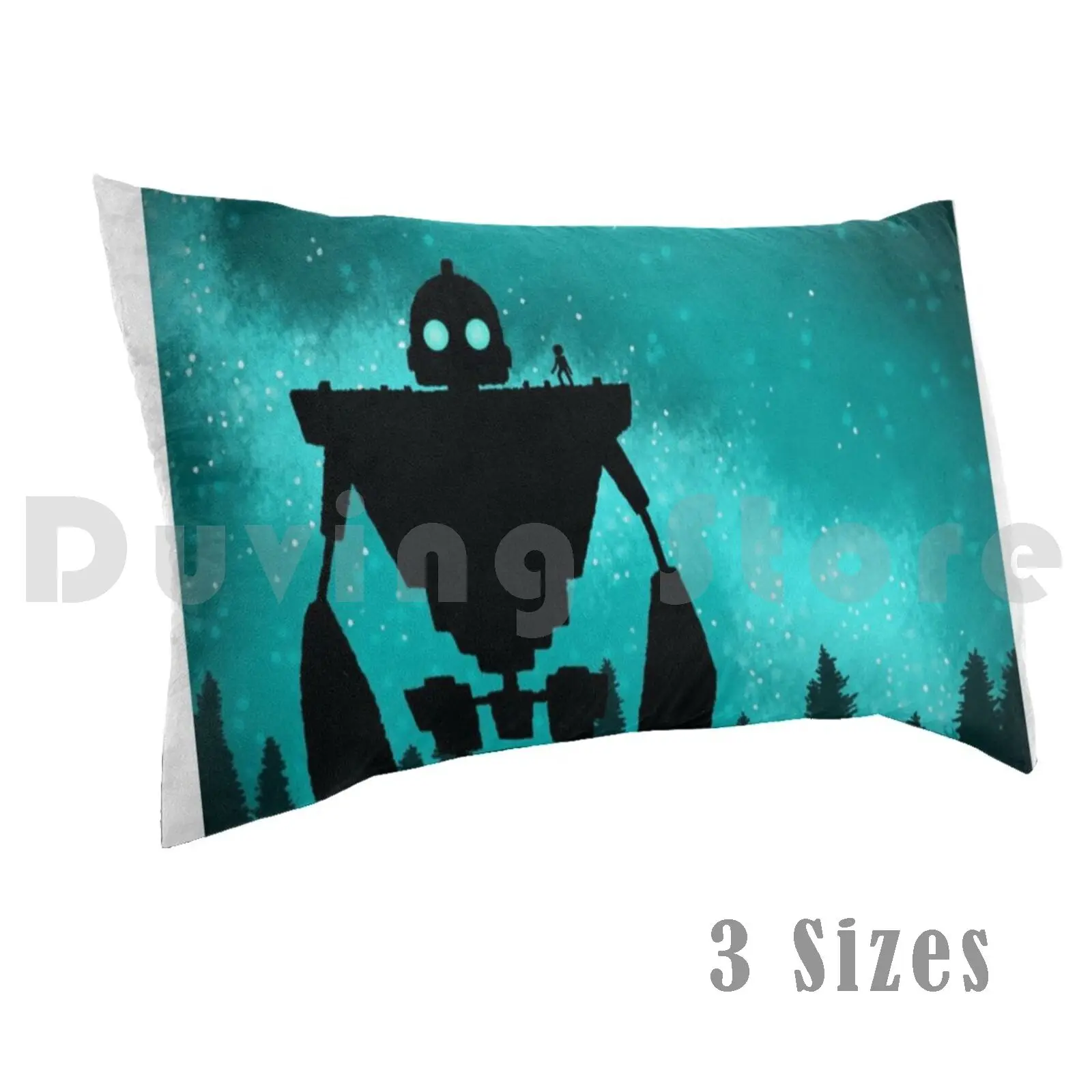 Iron Giant Pillow Case DIY 50*70 Netflix Chill Movies Red Orange Yellow Green Blue Purple Pink Brown Black