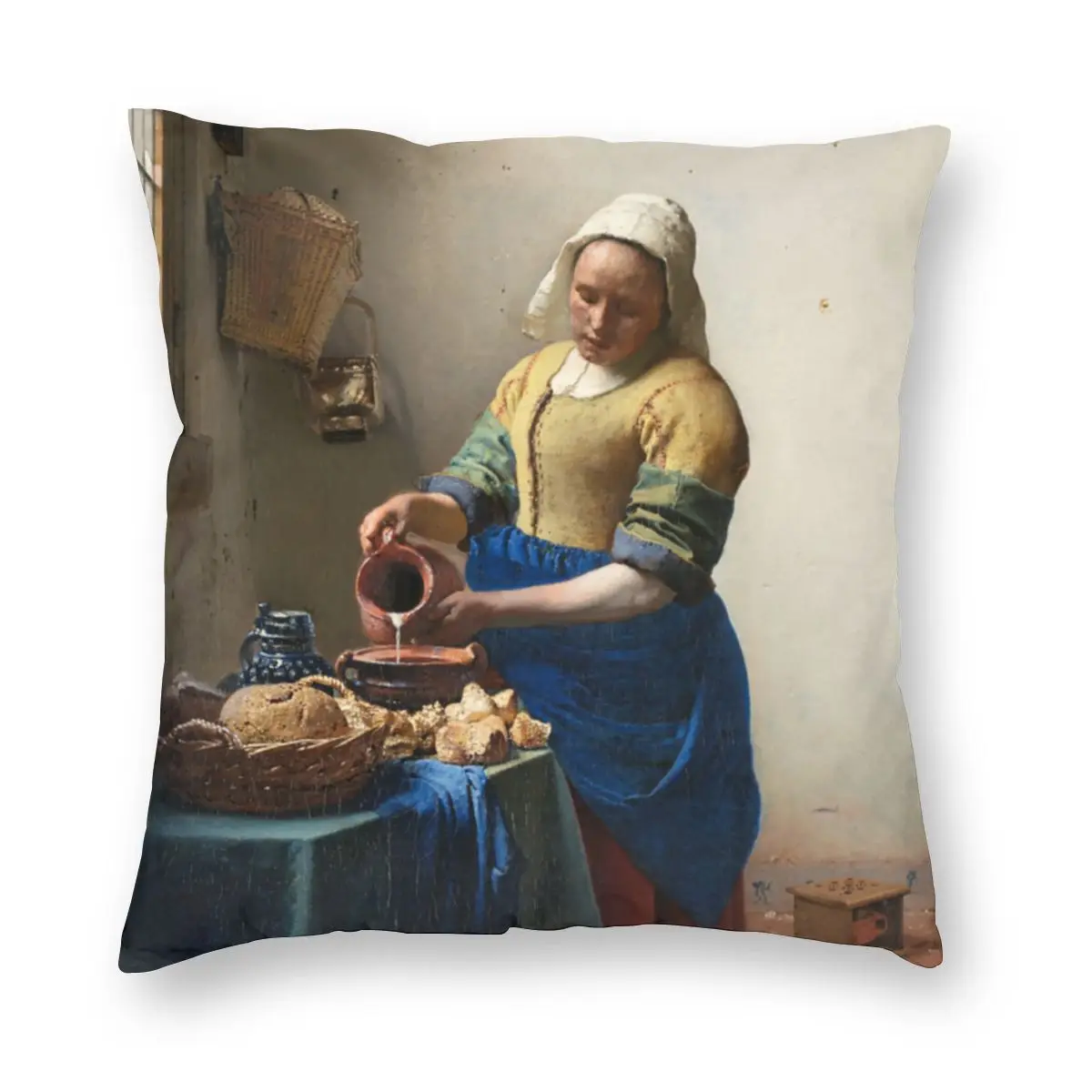 The Dairy Of Johannes Vermeer Pillow Case Home Decor Art Artist Cushions Throw Pillow for Living Room Double-sided Printing