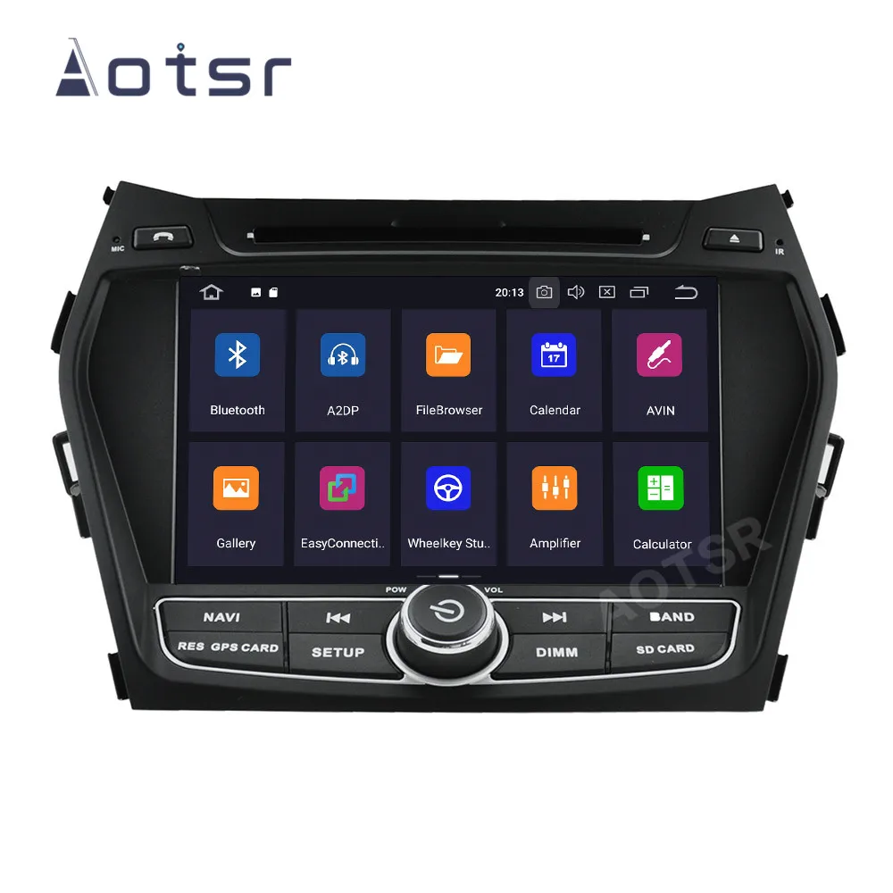 Android 14 Car Radio For Hyundai IX45 Santa Fe 2014 - 2018 Central Multimedia Player GPS Navigation Apple carplay DSP BT 4G