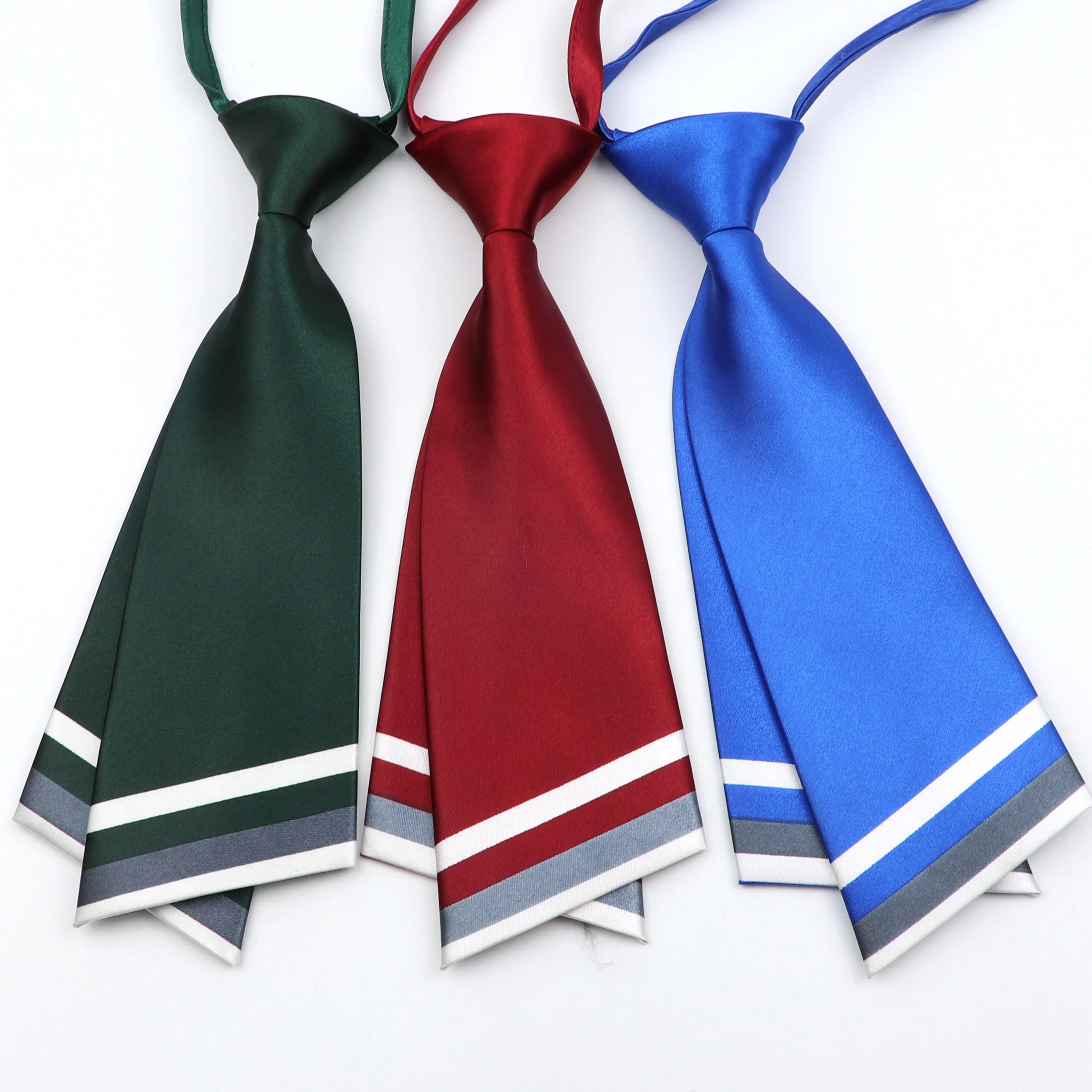 Pajarita de colores para mujer, corbata de cuello de uniforme profesional, rojo, azul, negro, pajarita de mariposa de Cosplay