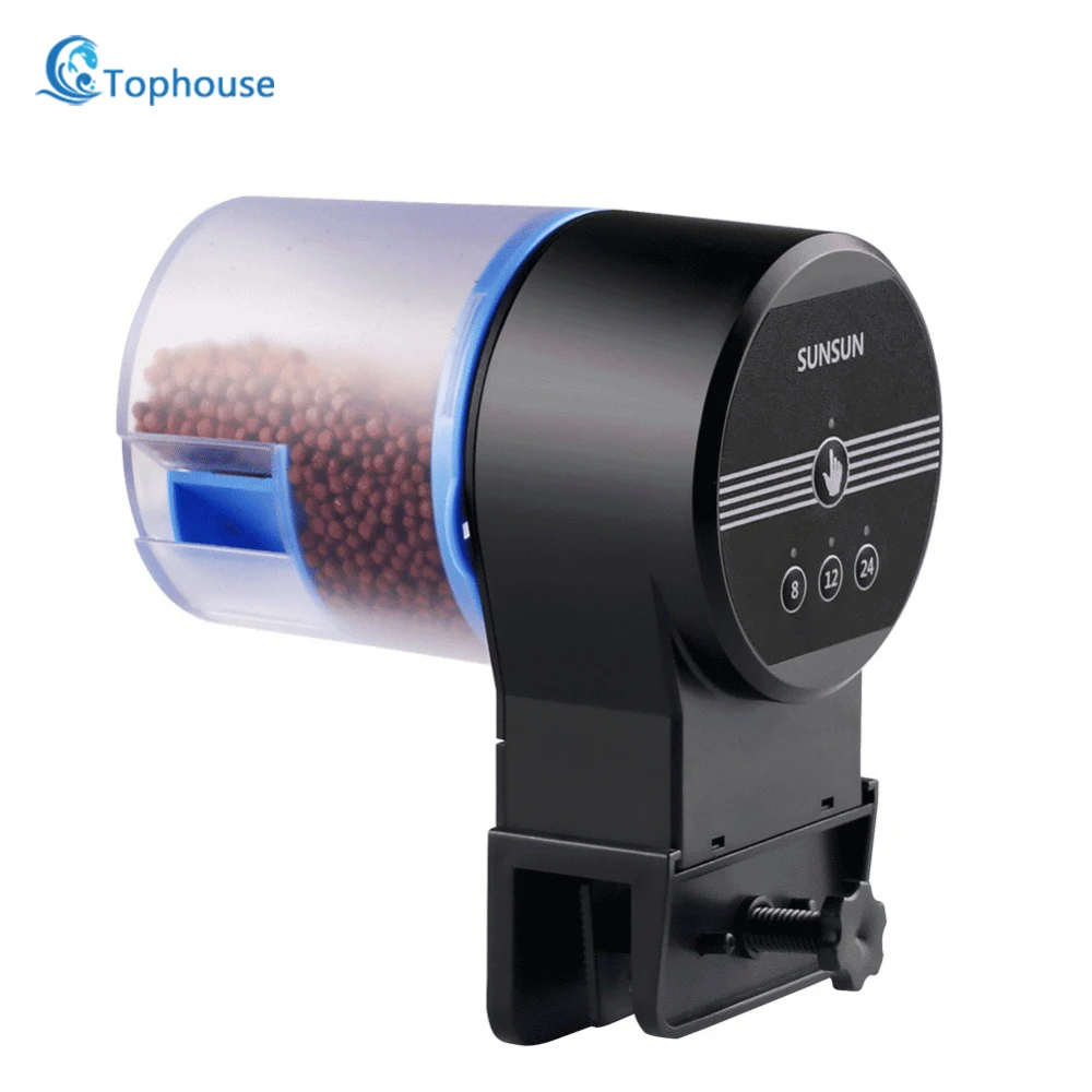 

Автоматическая кормушка sunsun, аквариумная Золотая рыбка с умным таймером, таймер автоматической подачи корма для рыбы Кормление продуктов, 8/12/24 часов кормления