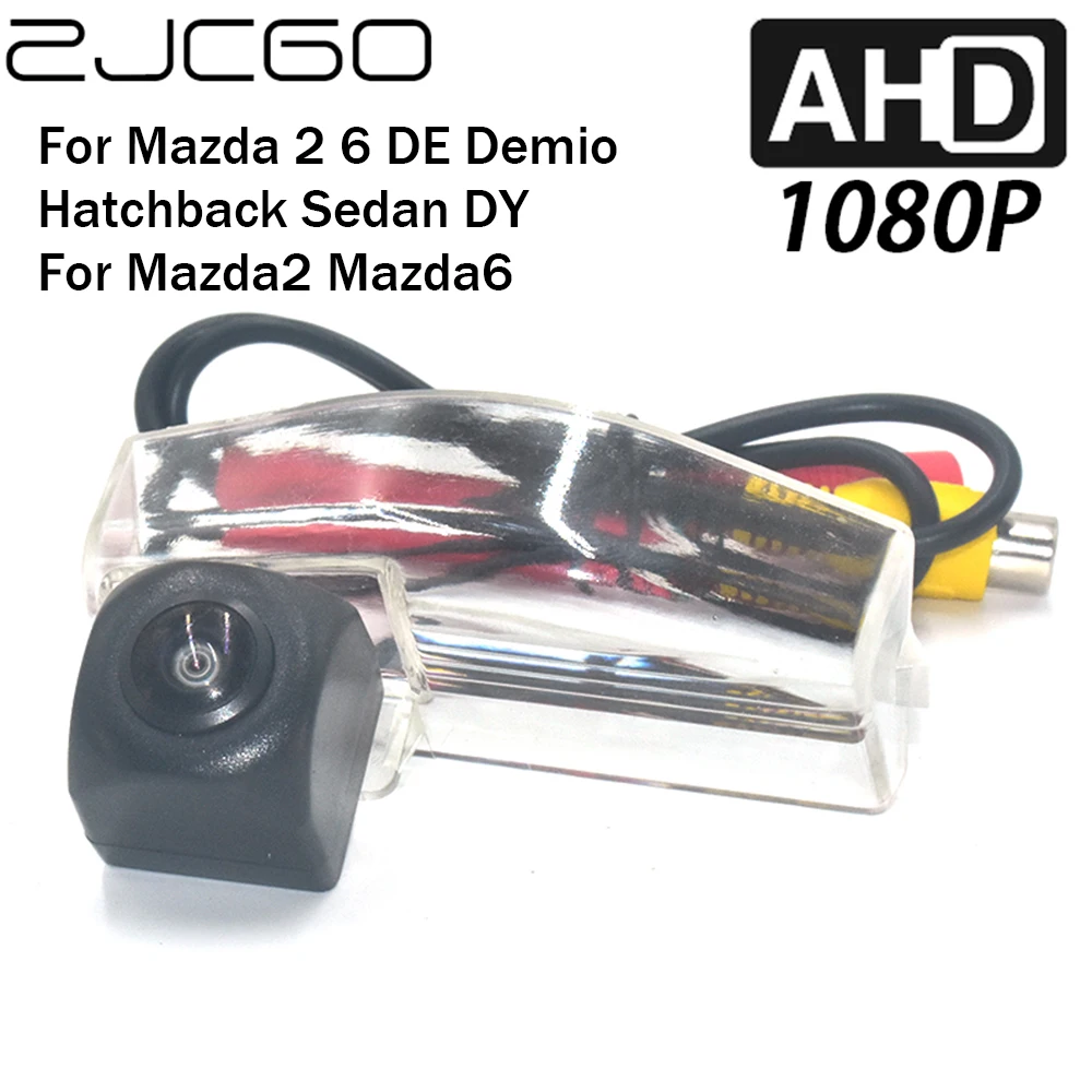 

ZJCGO Car Rear View Reverse Backup Parking AHD 1080P Camera for Mazda 2 6 DE Demio Hatchback Sedan DY Mazda2 Mazda6