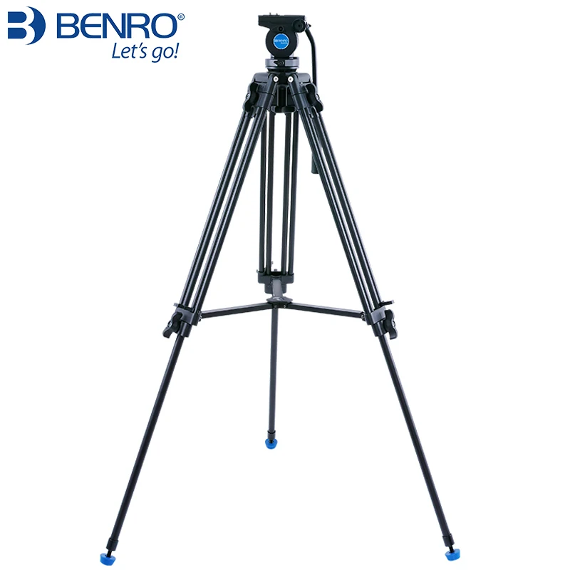 BENRO KH25N KH-25N Portable Aluminium Tripod for Professional Camcorder/Video Camera/DSLR Tripod Stand,with Hydraulic Ball Head