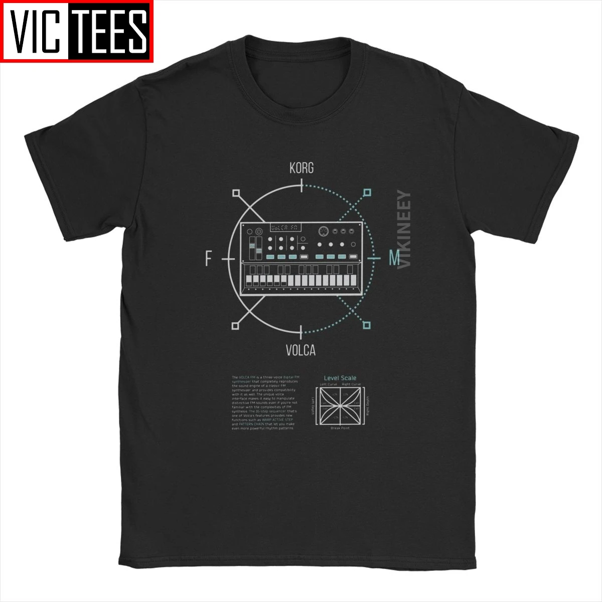 Men Volca FM Round Korg Volca T Shirt Synthesizer Music Synth Electro Modular Techno Cotton Winter Tshirt