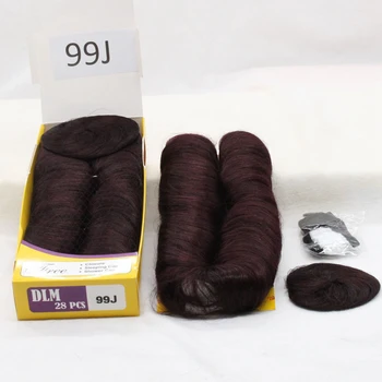 DLME 짧은 직조 헤어 익스텐션, 버진 페루 헤어, 27 개, 섹시한 픽시 범프 헤어 Wea, 단일 씨실 자연