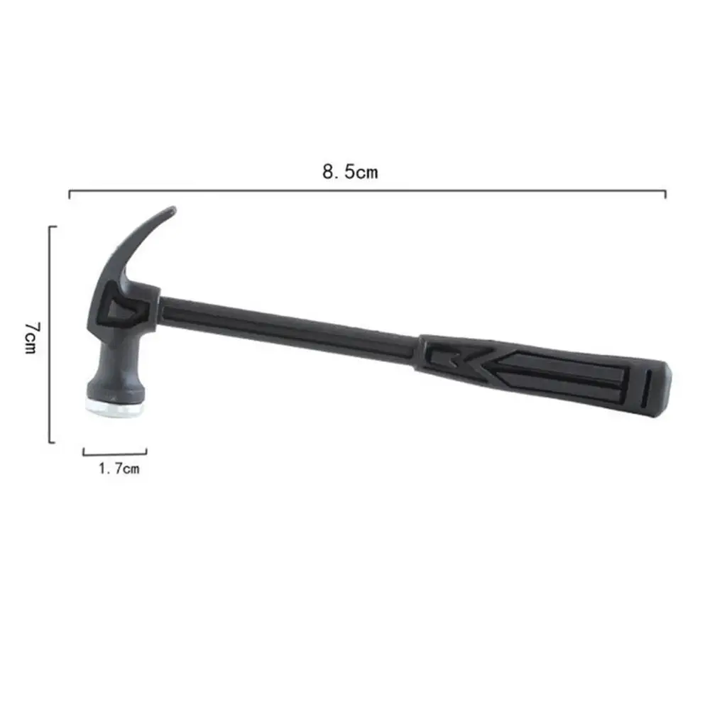 Manico in plastica Mini martello martello da carpentiere lavorazione del legno per uso domestico perforatore per unghie martello da carpentiere in metallo strumento di salvataggio di emergenza
