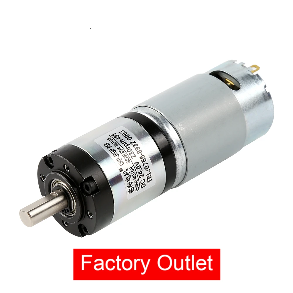 CHP-36GP-555K 36mm 2300rpm High Speed High Torque Planetary Gearbox Motor 50kg.cm Micro Dc Planetary Gear Motor