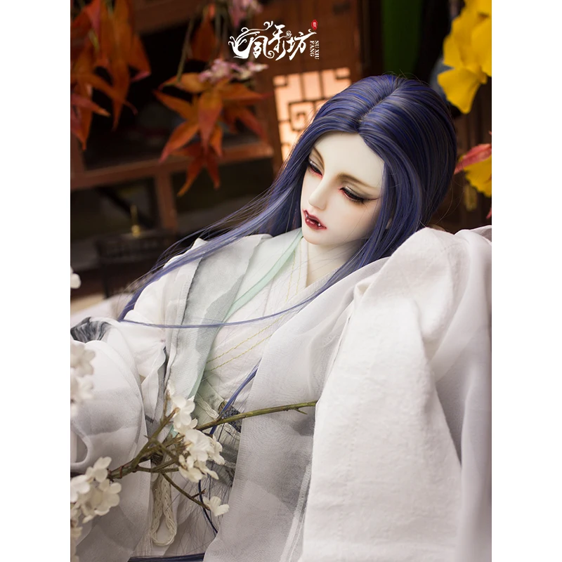Bjd wig night loli doll wig 3 points baby uncle wig male baby girl baby fake hair