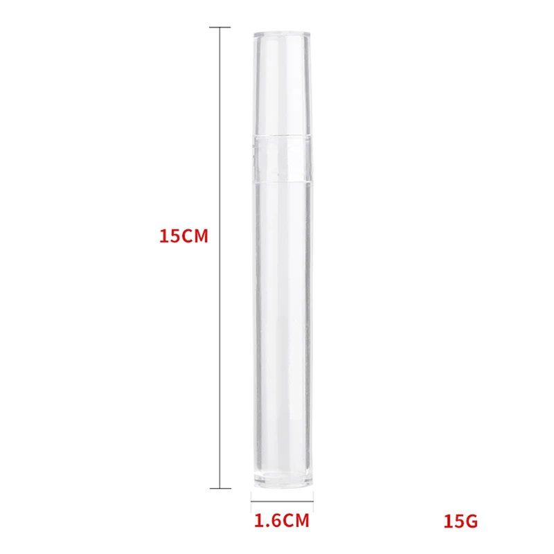 Clear Plastic Empty Tube for Eyelash Extension, Acne Needle, Eyelash Tweezers Holder Storage Dustproof and Waterproof Tube