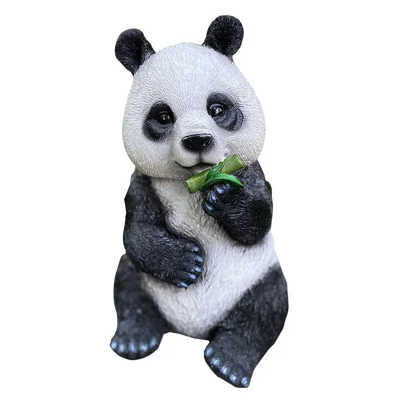 Creative Resin Simulation Animal Panda Sculpture Ornaments Home Outdoor Courtyard Micro Landscape Crafts Miniature Garden Decor