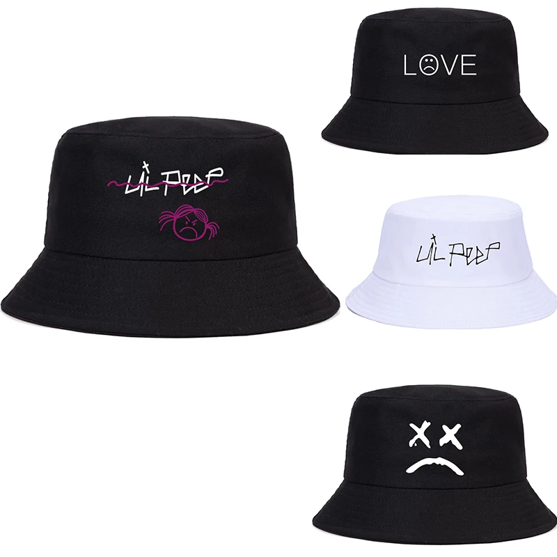 Lil Peep hat Love Lil.Peep Summer Hat Women Men Panama Bucket Cap The Design Flat Visor Sudaderas Cry Baby Fisherman Hat