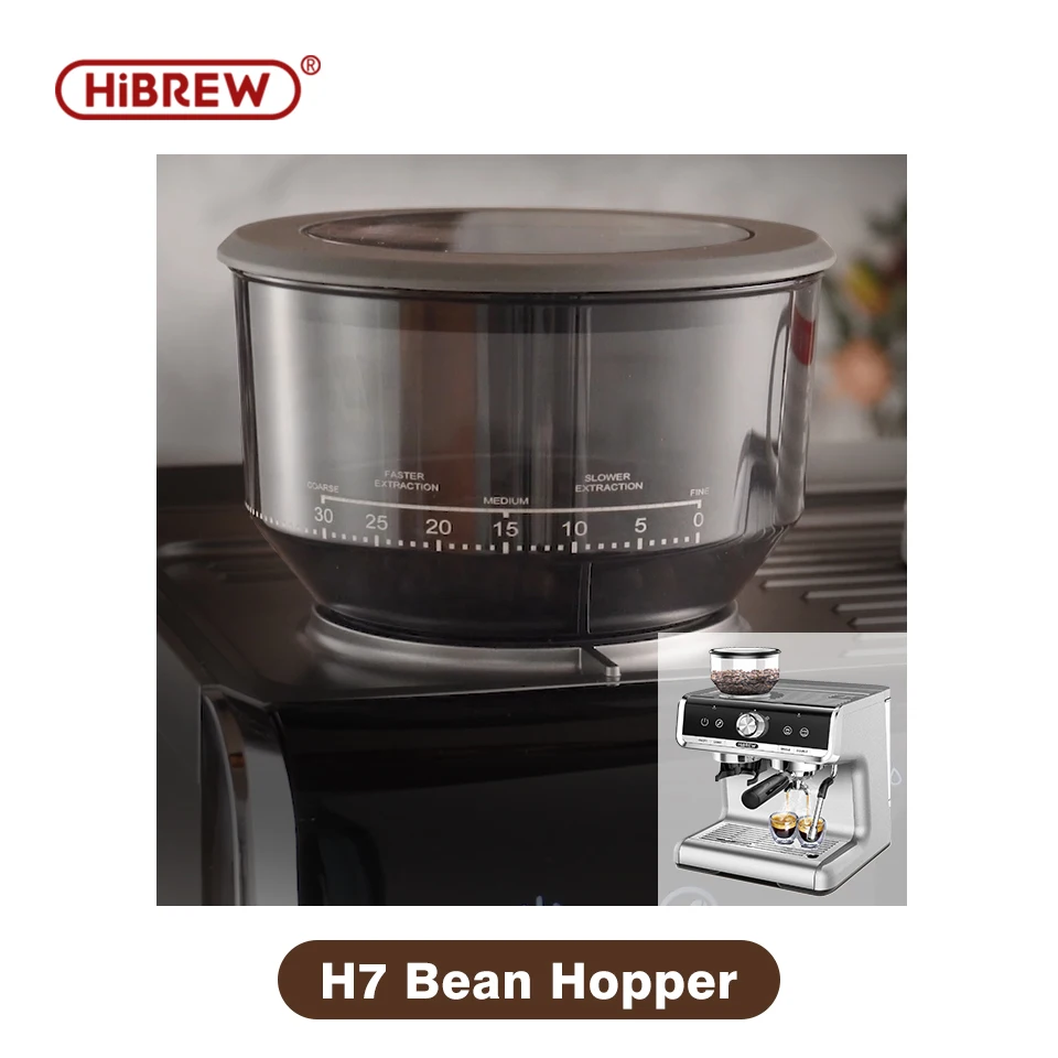 HiBREW H7 Coffee Bean Hopper & H7 3-hole steam nozzle & H1/H1A/H2/H2A/H3/H7  water tank  link