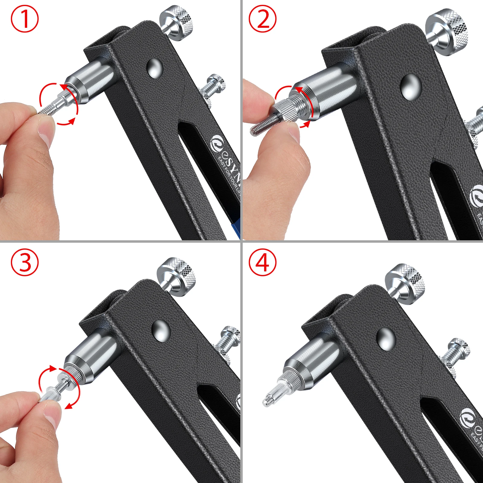 GARLLEN เกลียว Nut Rivet เครื่องมือ Riveter Riveting Kit สำหรับรถเฟอร์นิเจอร์ฟาร์ม-อุปกรณ์ซ่อมมือถือซ่อมเครื่องมือ