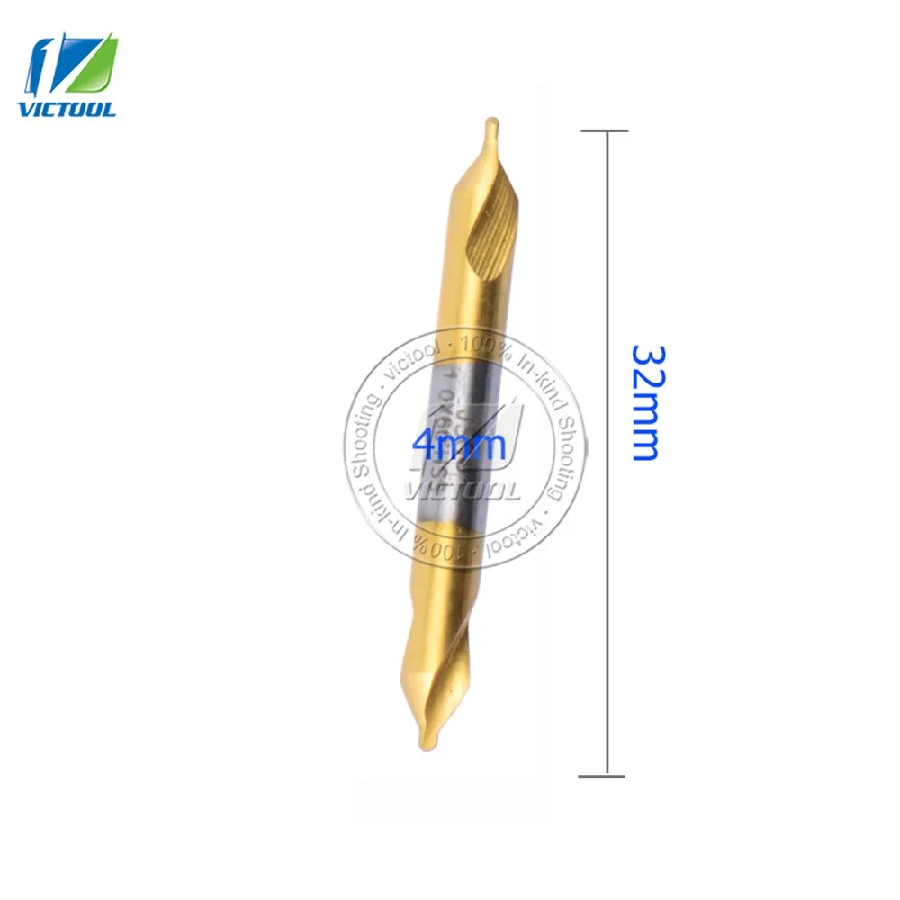 10PCS HSS Combined Center Drills Bit Set High Speed Steel Countersinks 60 Degree Angle for Dremel Processing of Stainless steel