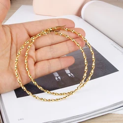 Hgfly Gold Color Stainless Steel Large  Hoop Earring for Women Thread Wholesale Ear Accessories  Fashion  Jewelry Hot E0153