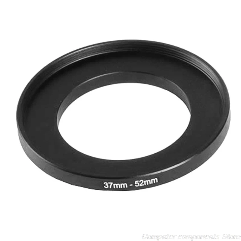 37mm-52mm 37-52 mm 37 to 52 Step Up Lens Ring Adapter Filter Metal Black F19 21 Dropshipping