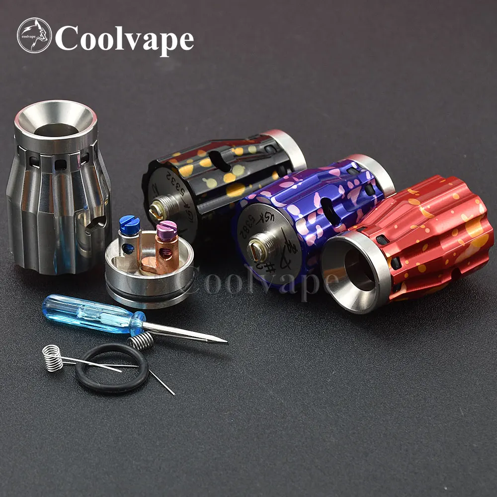 Avidlyfe Predator rda AV Able Mod rda caps Atomizer Electronic Cigarette rda for mechanical squonk box mod