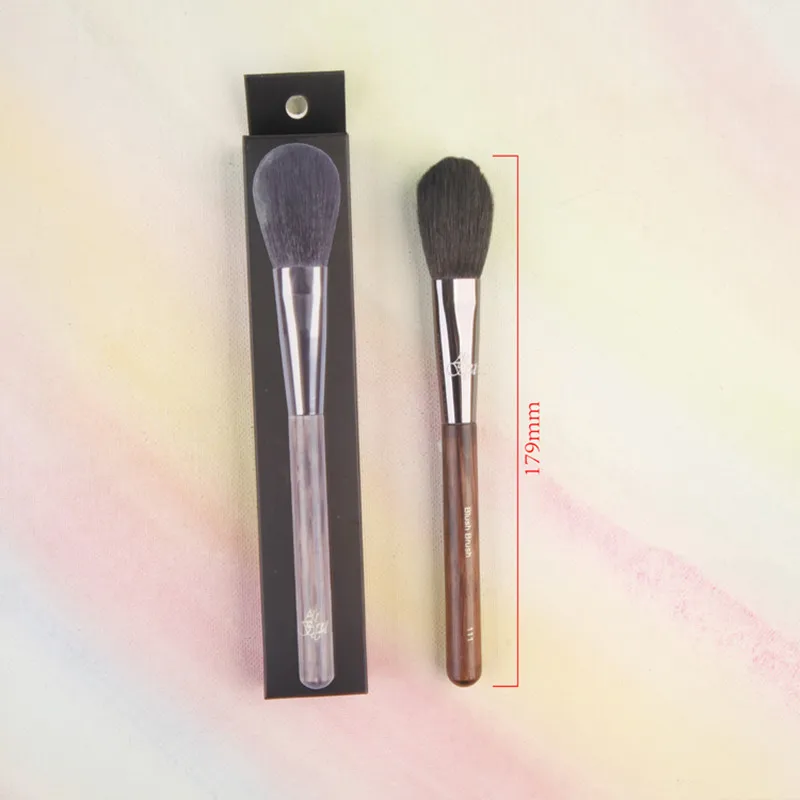 

ArtSecret #111 Blush Brush Cosmetics Tools Fine Goat Hair Oak Wooden Handle Aluminum Ferrule