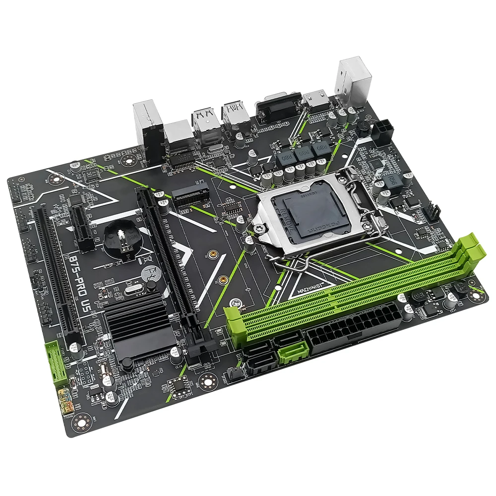 MACHINIST – carte mère B75 pour ordinateurs de bureau LGA 1155, compatible avec processeur Intel I3/i5/i7, CPU DDR3 16G, mémoire RAM SATA M.2 HDMI VGA B75-PROU5