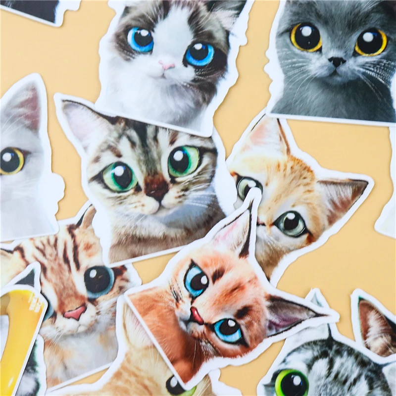 30Pcs/set Cartoon Cat Sticker DIY Craft Scrapbooking Album Junk Daily Planner Decorative Planner Diary Decorative