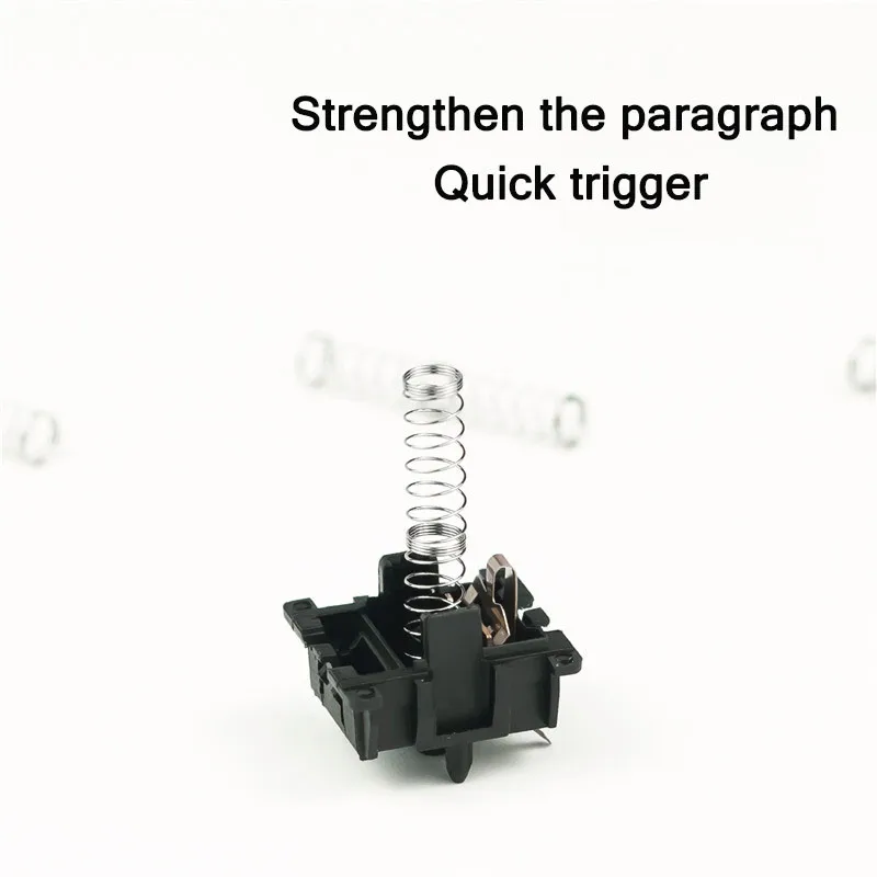 Tweetraps Mechanische Toetsenbord Voorjaar Schakelaar Aangepaste Roestvrij Staal Uitbreiding Reparatie Axis Lente 100 Pcs 53 58 62G mx Schakelaar