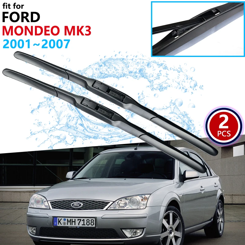 Dla Ford Mondeo MK3 2001 ~ 2007 2004 2005 2006 przednia szyba wycieraczki wycieraczki samochodowe pióro wycieraczki akcesoria samochodowe