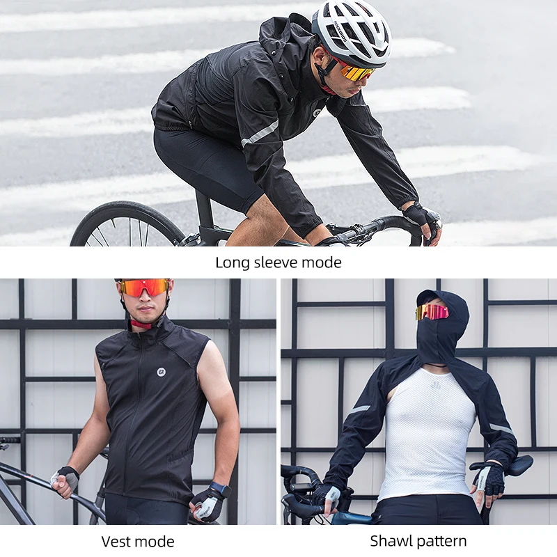 ROCKBROS Bicycle Jacket Men Women Cycling Jersey Breathable Clothing MTB  Windproof Reflective Quick Dry Coat Sports Clothing