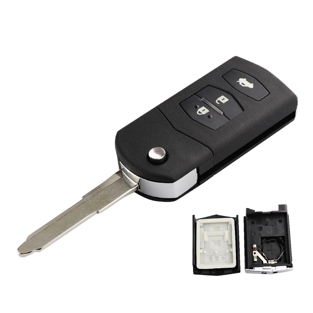 YIQIXIN 2/3 Taste Klapp Flip Auto Schlüssel Shell Fob Fall Mit Uncut Klinge Für Mazda 2 3 5 6 RX8 MX5 M6 CX5 Fernbedienung Schlüssel Shell