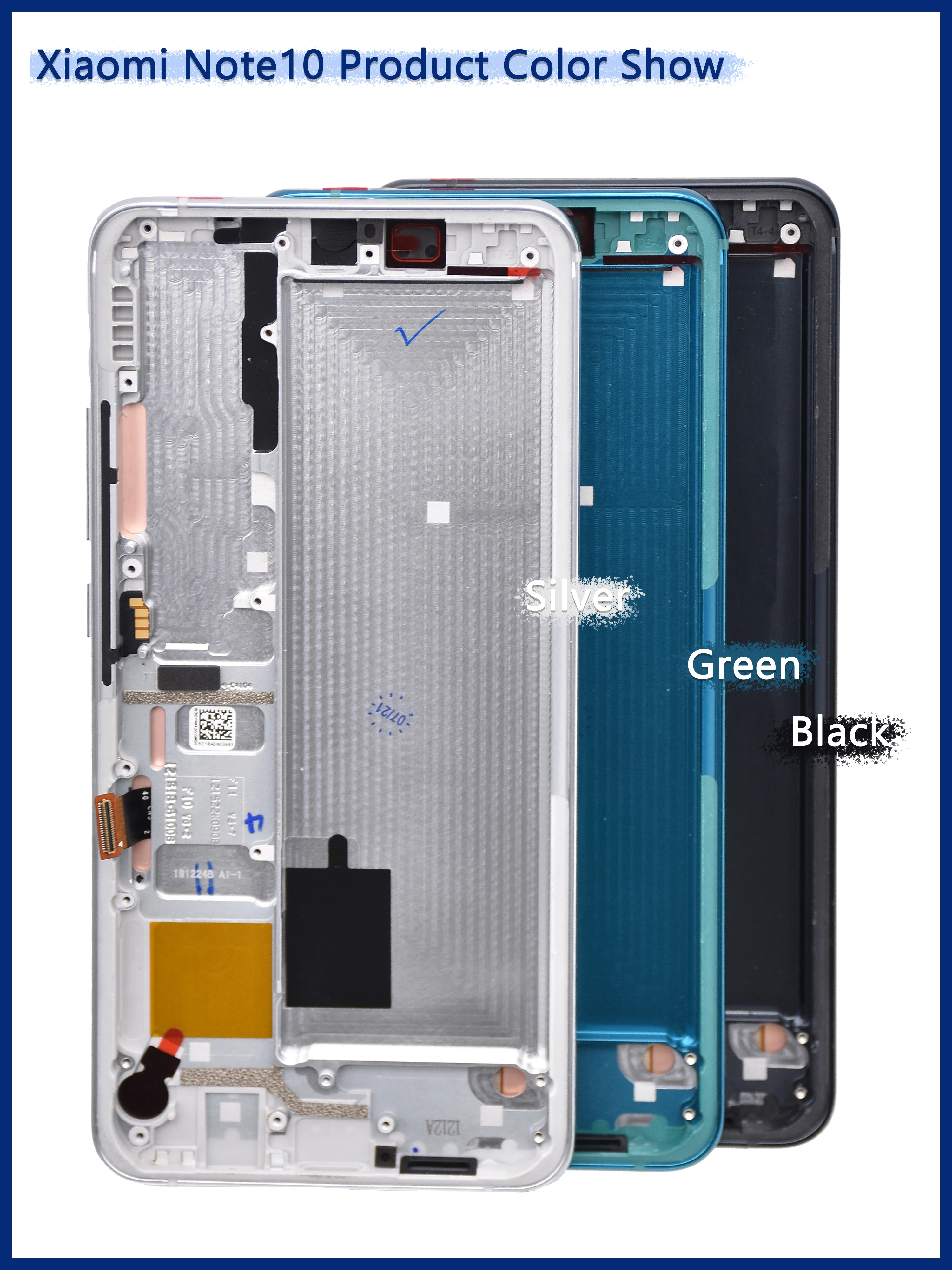 LCD Display Touch Screen Assembly, Xiaomi Mi Note10, 6.47 \